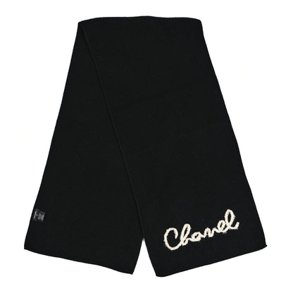 Chanel Cashmere CC Stole Black 2 of 3