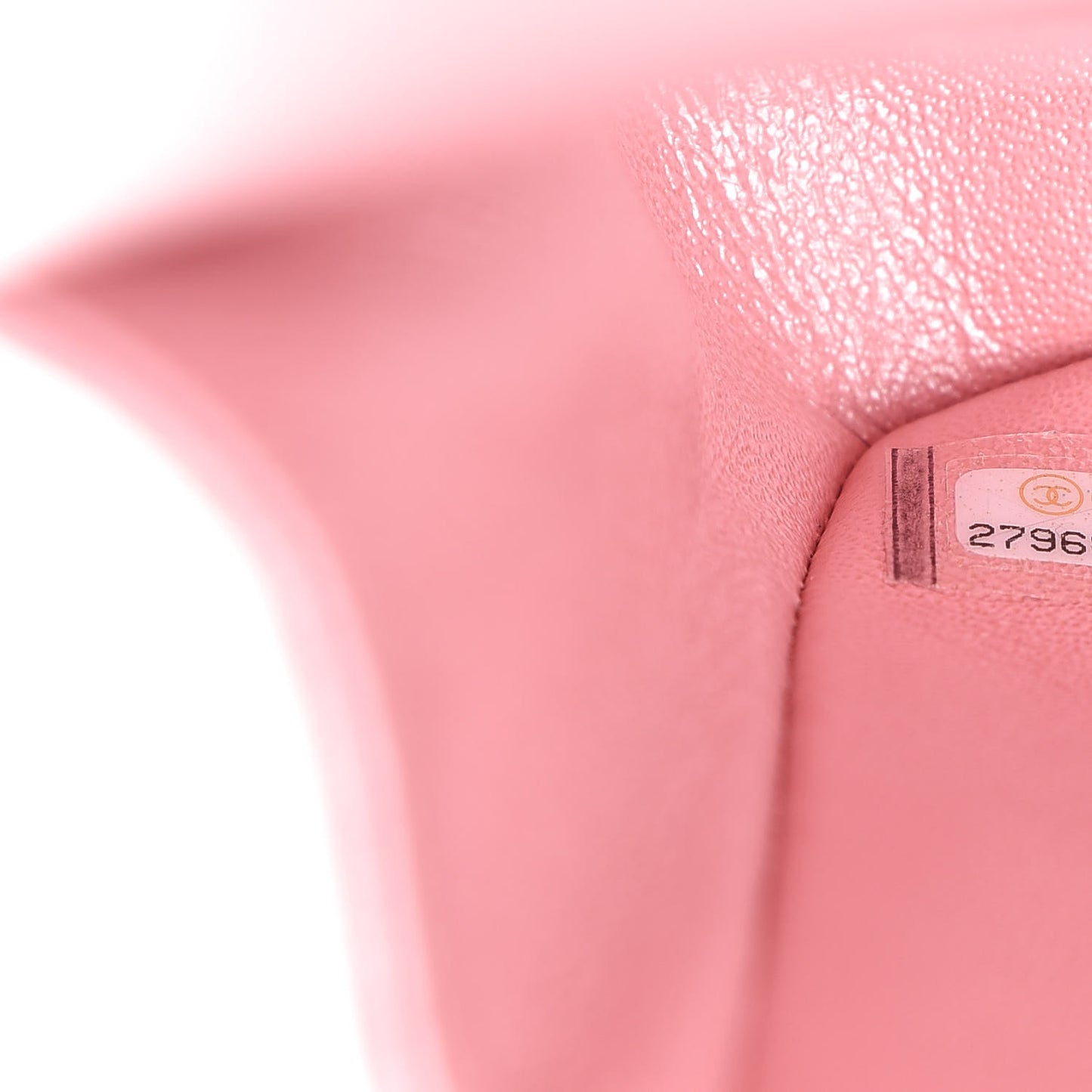 Iridescent Caviar Quilted Medium Double Flap Rose Pink