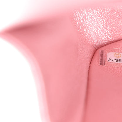 Chanel Iridescent Caviar Quilted Medium Double Flap Rose Pink 7 of 11