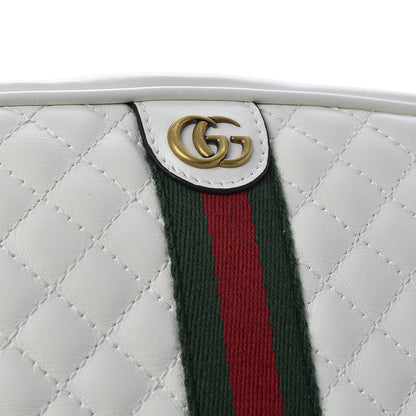 Gucci Calfskin Web Trapuntata Mini Shoulder Bag Off White 12 of 13