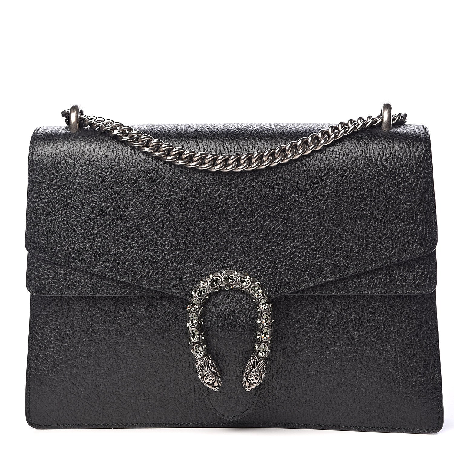 Gucci Dollar Calfskin Crystal Medium Dionysus Shoulder Bag Black Black Diamond 1 of 10