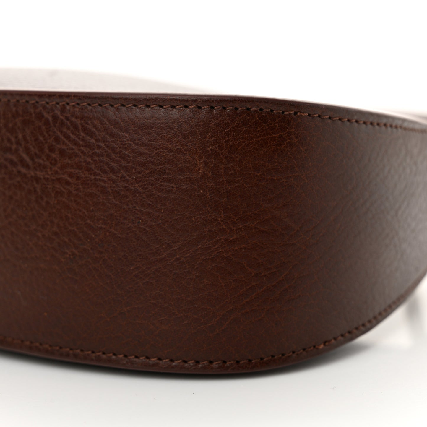 Grained Calfskin Half Moon Shoulder Bag Raisin