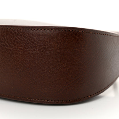 The Row Grained Calfskin Half Moon Shoulder Bag Raisin 9 of 9