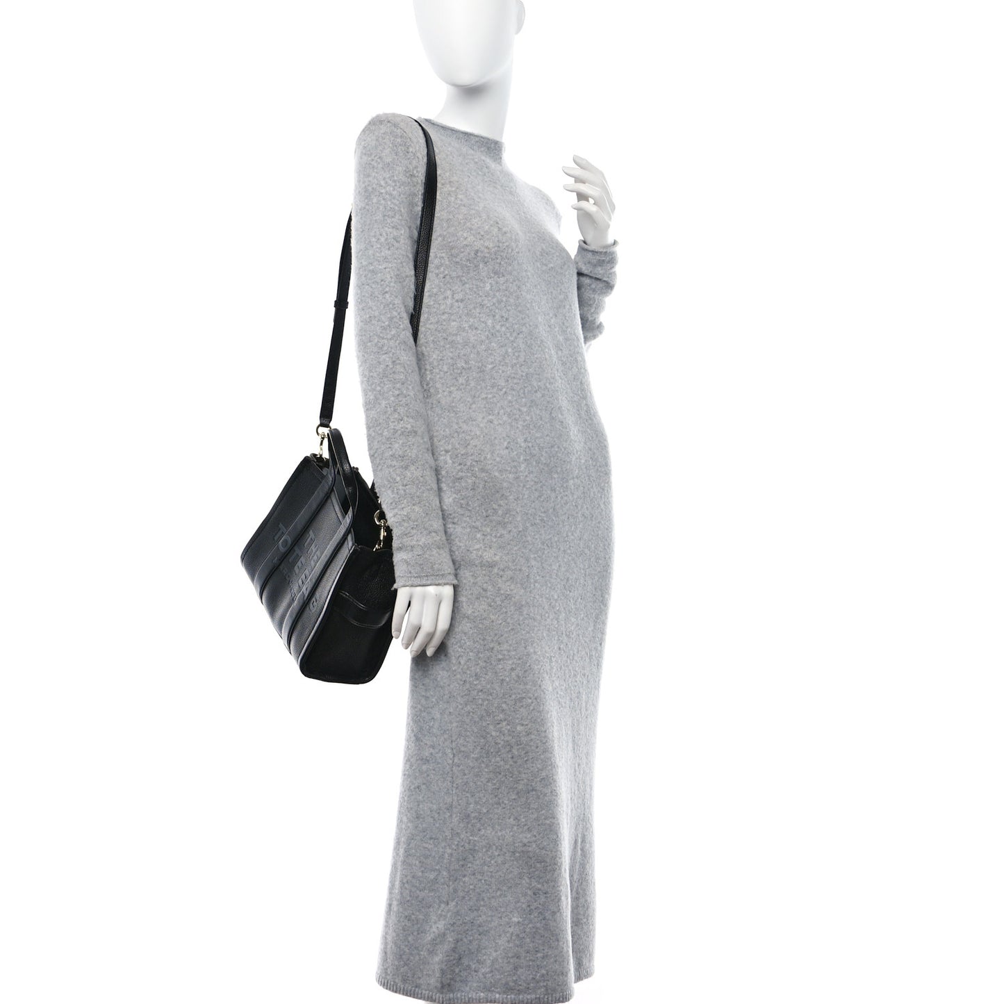 Grained Calfskin Small The Tote Bag Black