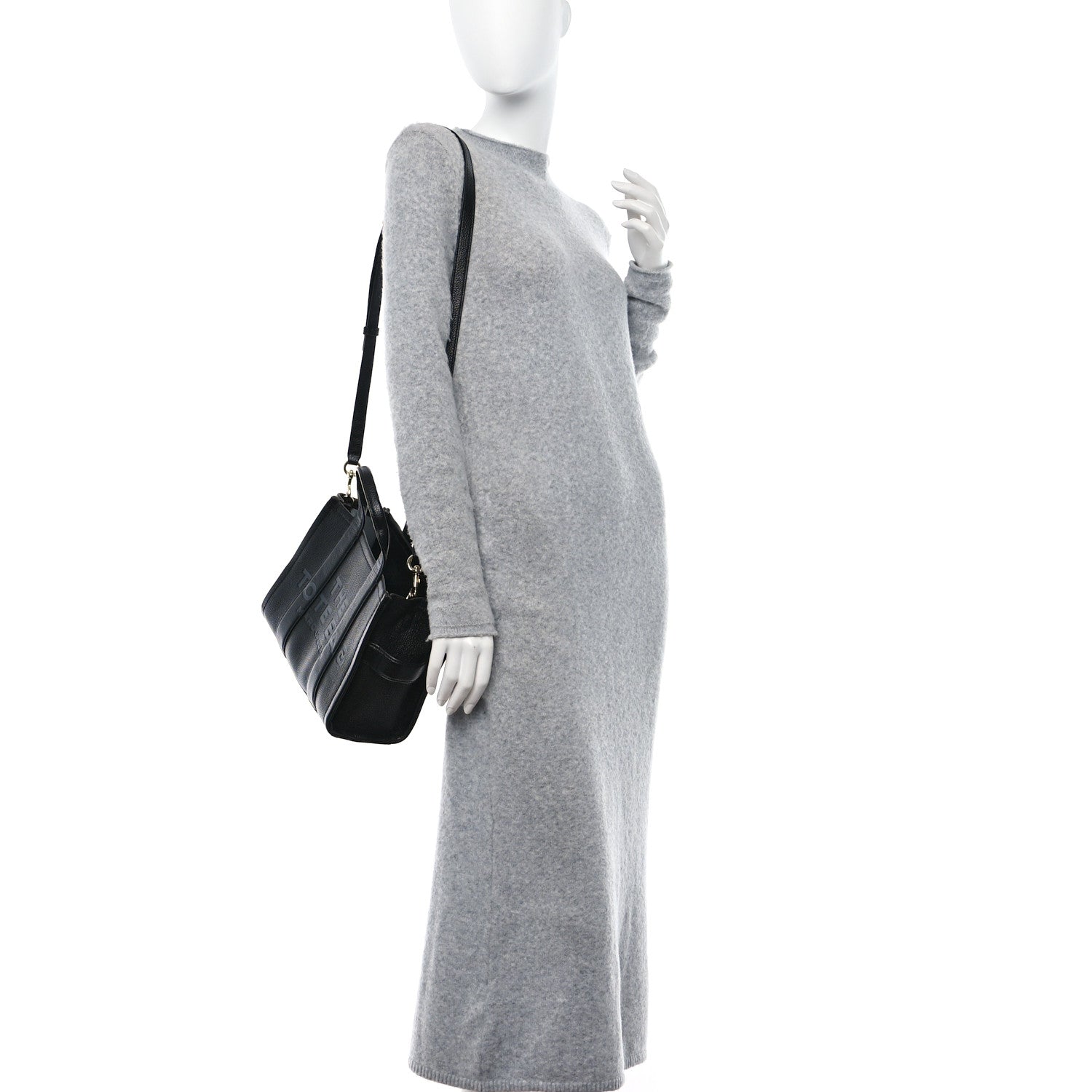 Marc Jacobs Grained Calfskin Small The Tote Bag Black 2 of 13