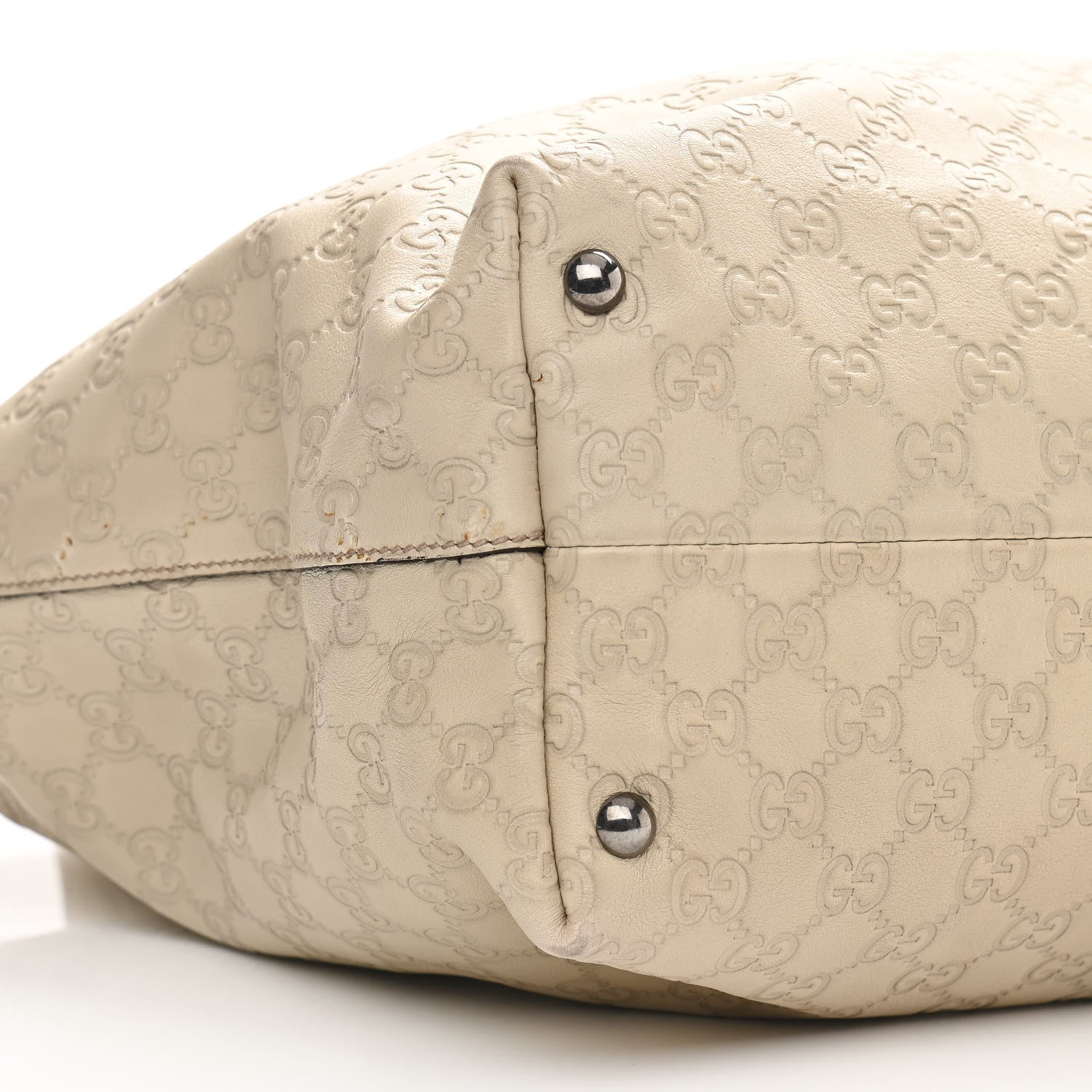 Gucci Guccissima Medium Icon Bit Tote Off White 10 of 13