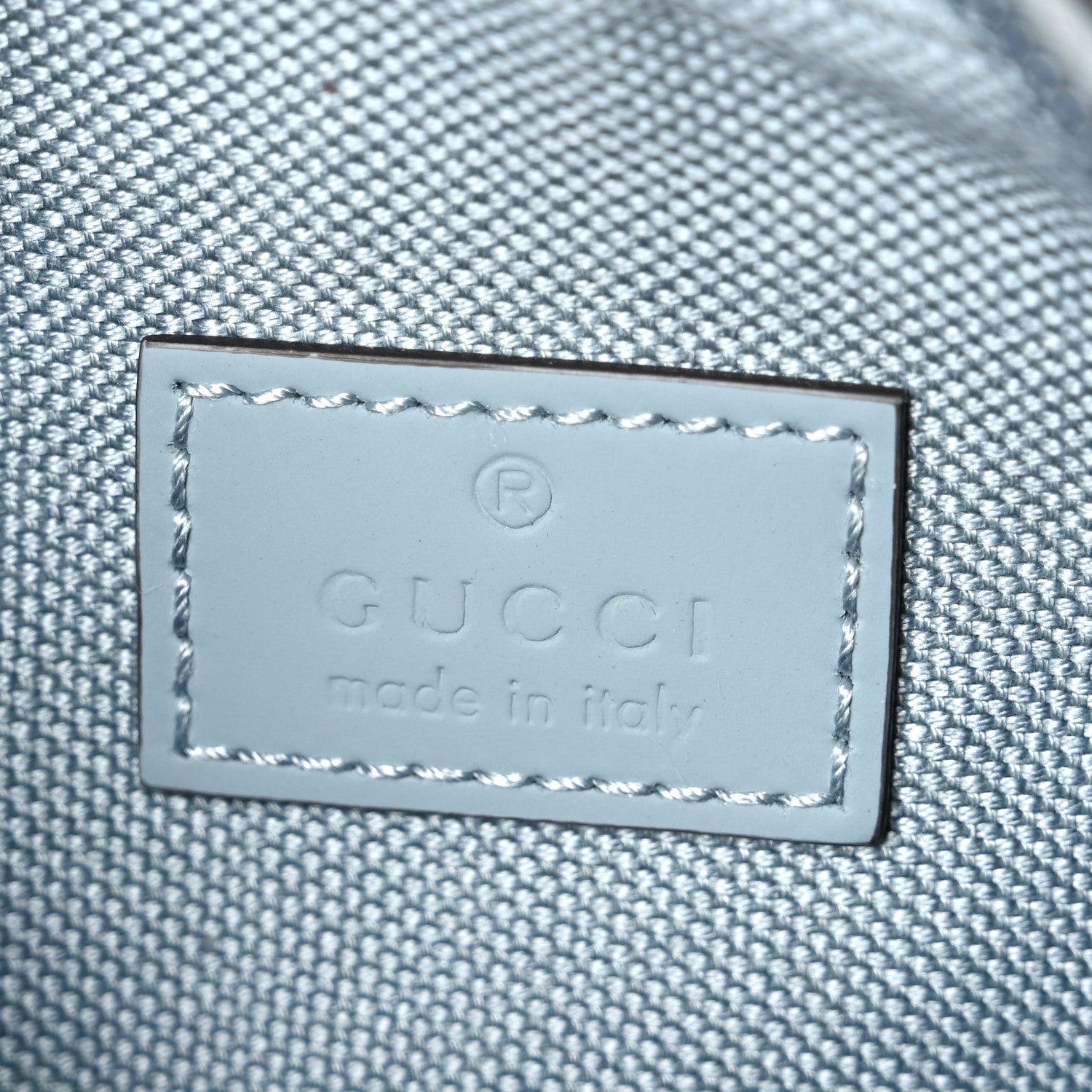 Gucci Rubber Effect Calfskin GG Mini Crossbody Bag Light Blue 6 of 10