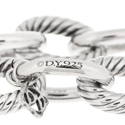 David Yurman Sterling Silver 18K Yellow Gold 19mm Extra Large Oval Link Bracelet 3 of 5