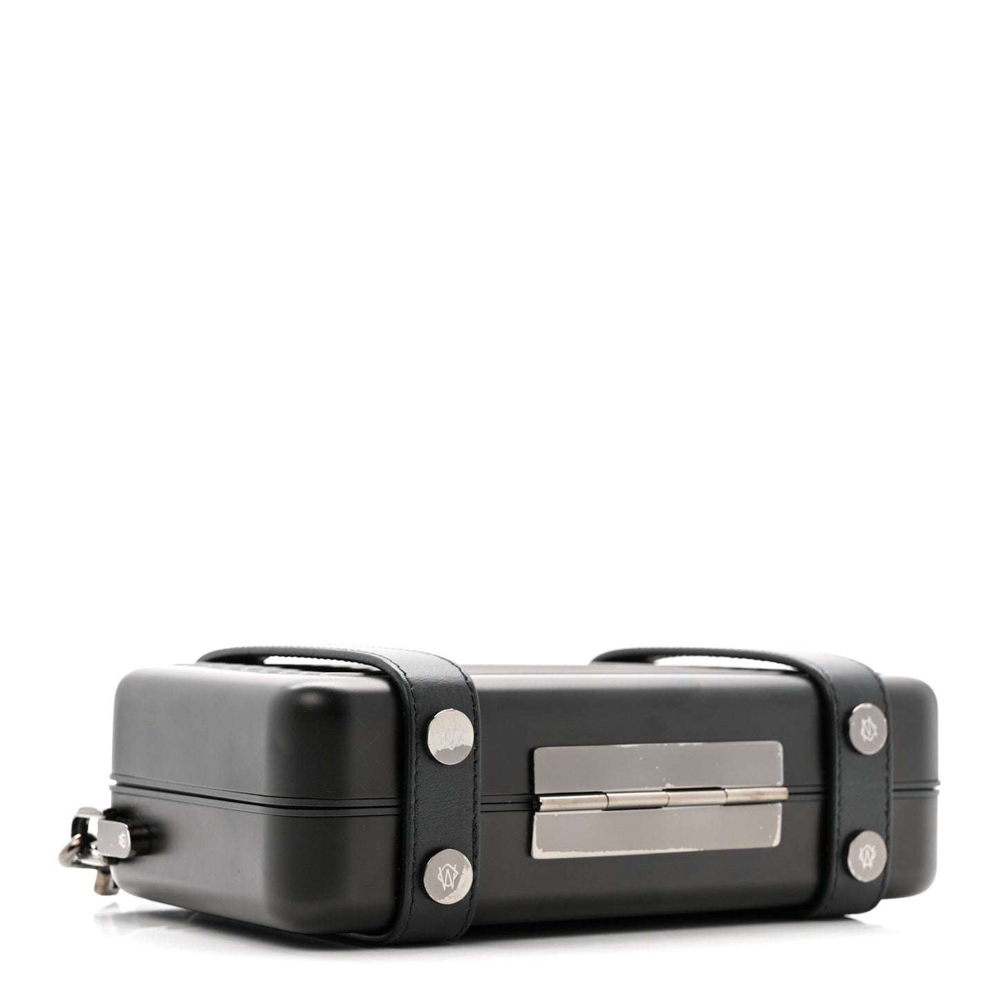 Matte Aluminum Personal Cross-Body Bag Black