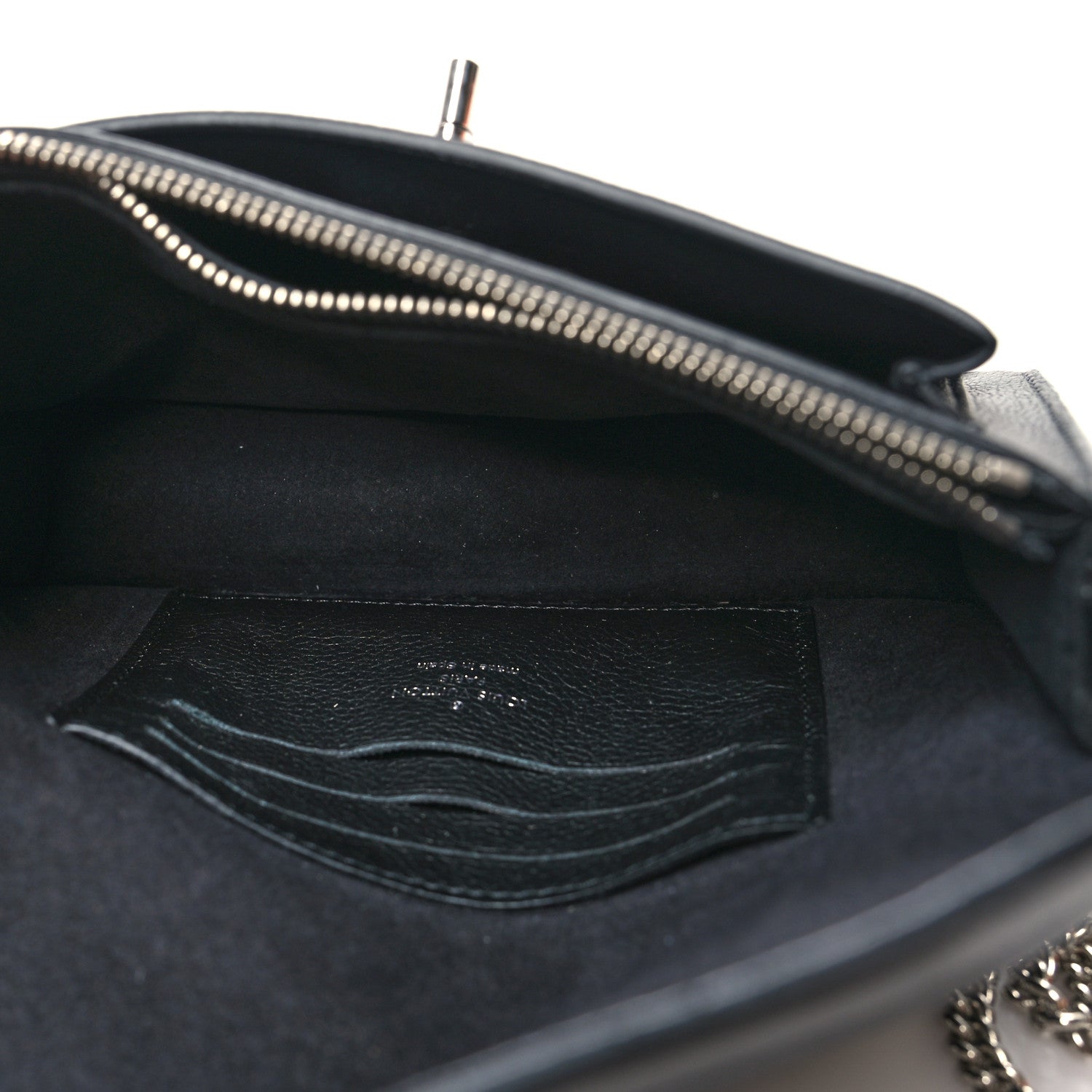 Louis Vuitton Soft Calfskin My Lockme Chain Pochette Black 5 of 11