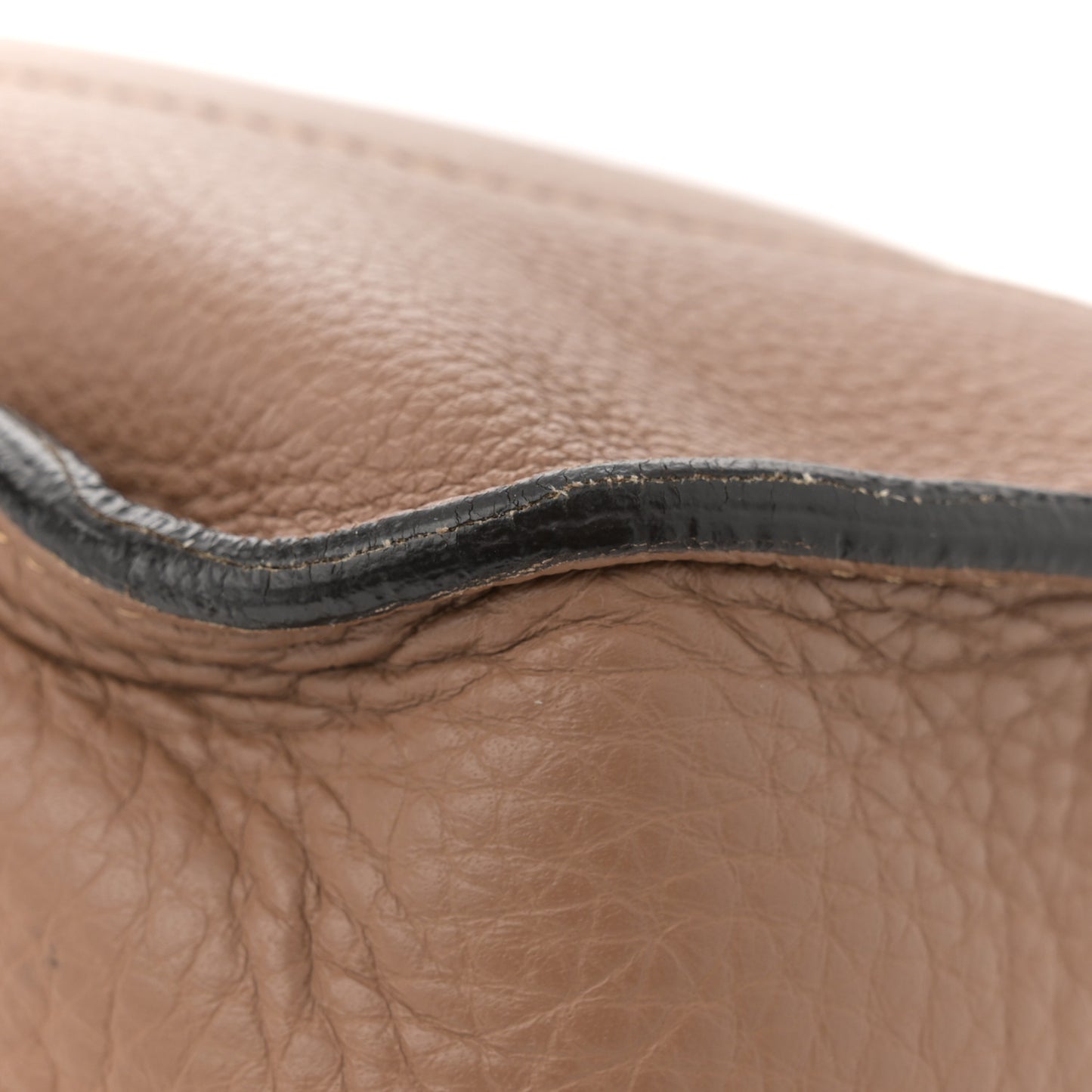 Grained Calfskin Small Hayley Hobo Nut