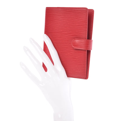 Louis Vuitton Epi Small Ring Agenda Cover Castillan Red 2 of 7