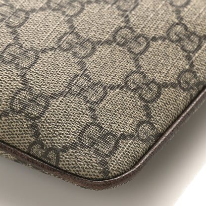 Gucci GG Supreme Monogram Large Ophidia Pouch Clutch Brown 9 of 11