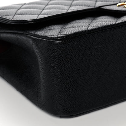 Chanel Caviar Quilted Jumbo Double Flap Black 9 of 12