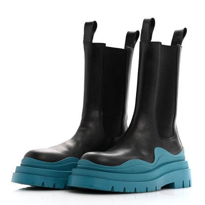 Bottega Veneta Calfskin Mens The Tire Chelsea Boots 37 Black Blaster 4 of 9