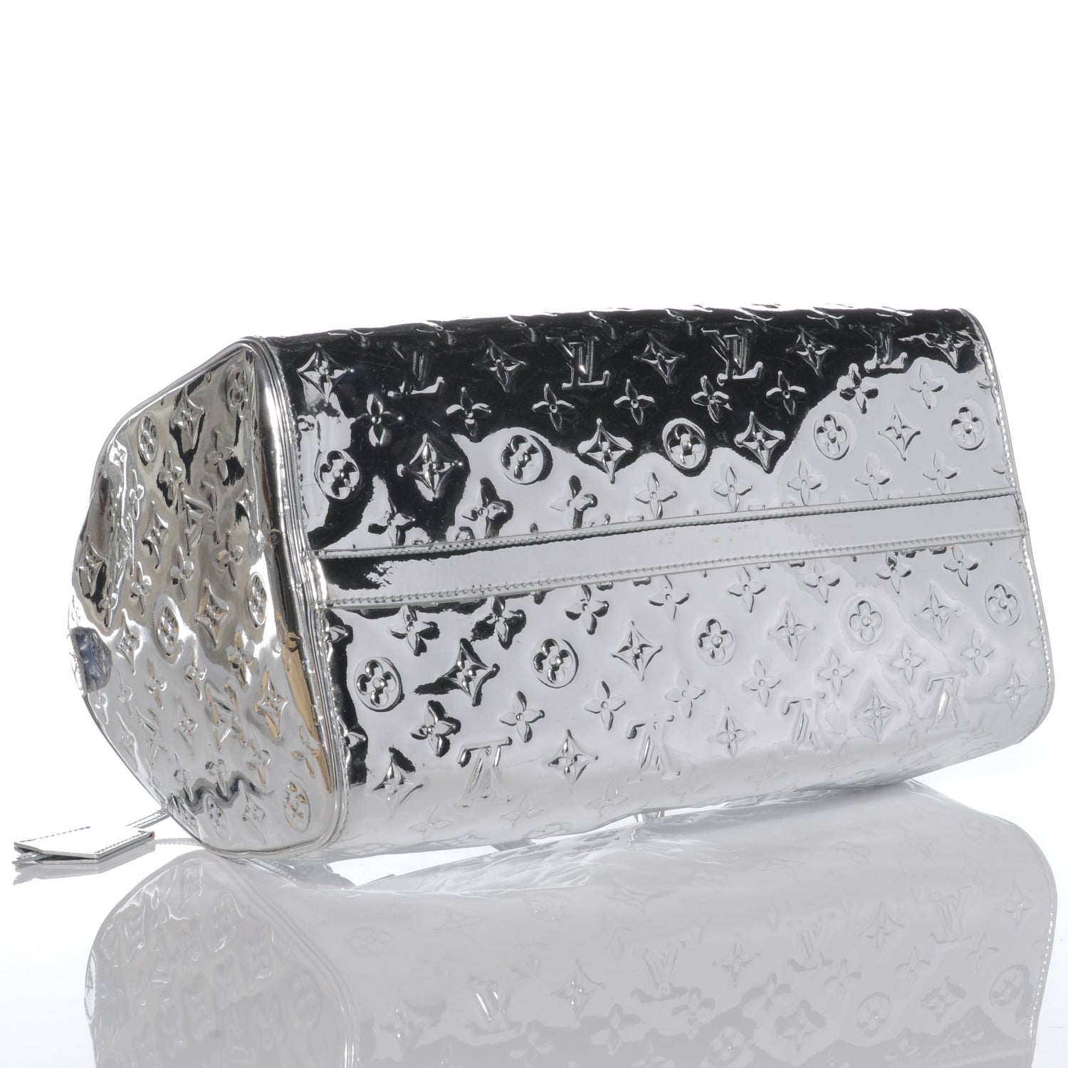 Louis Vuitton Monogram Miroir Speedy 35 Silver 4 of 7