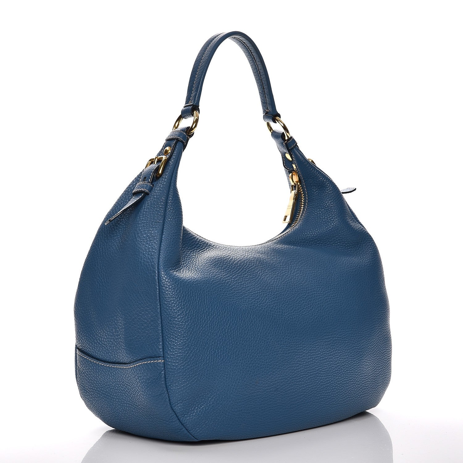 Prada Vitello Daino Hobo Cobalto 3 of 10