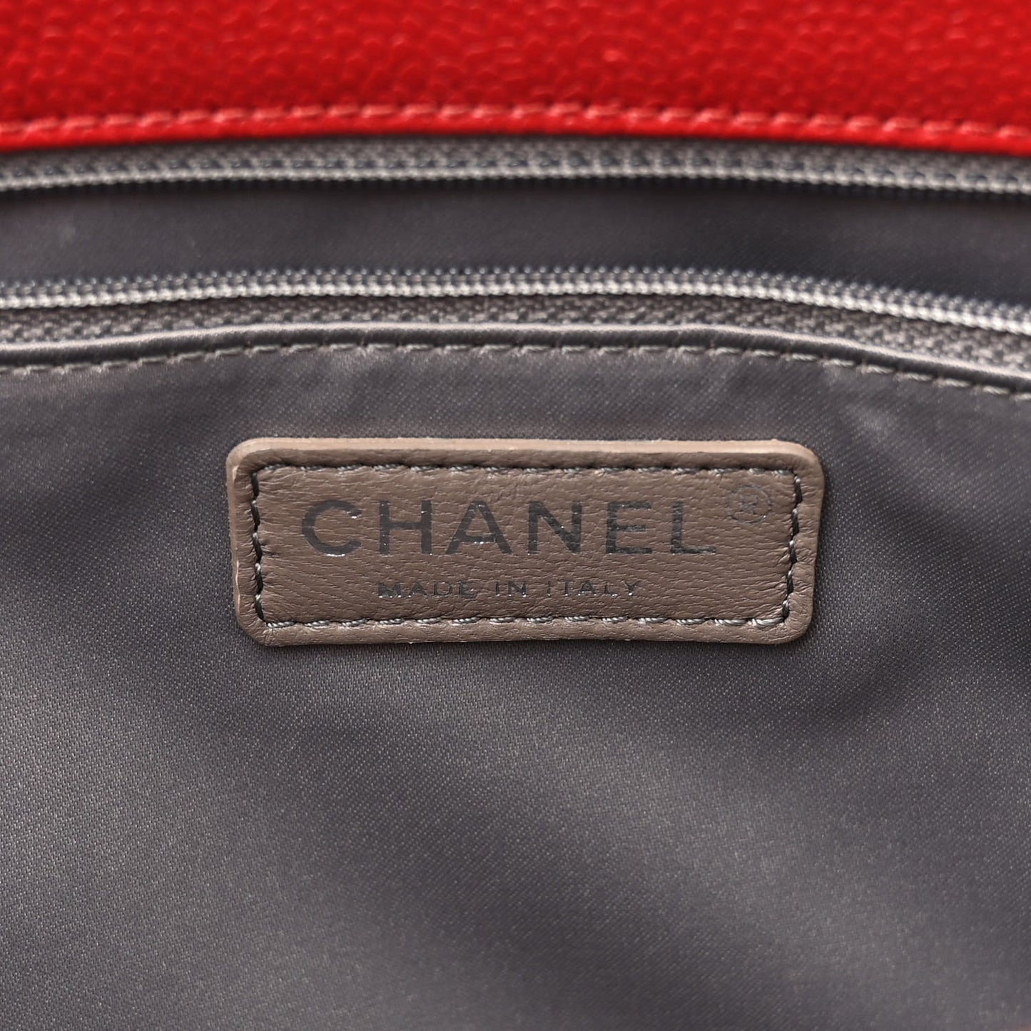 Caviar Quilted Grand Shopping Tote GST Red