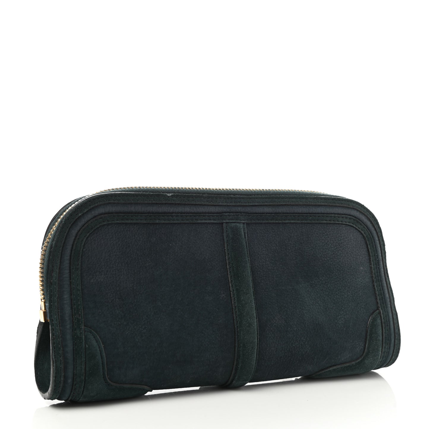 Prorsum Grainy Nubuck Alma Owl Clutch Indigo Green