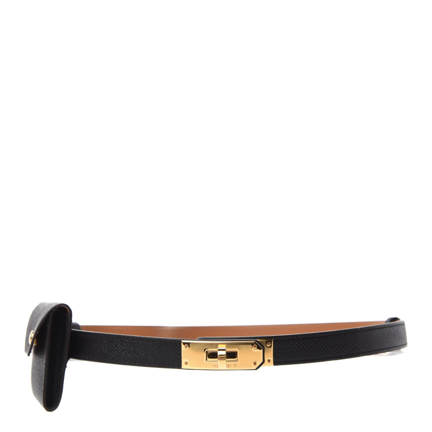Epsom Kelly Pocket Belt Black