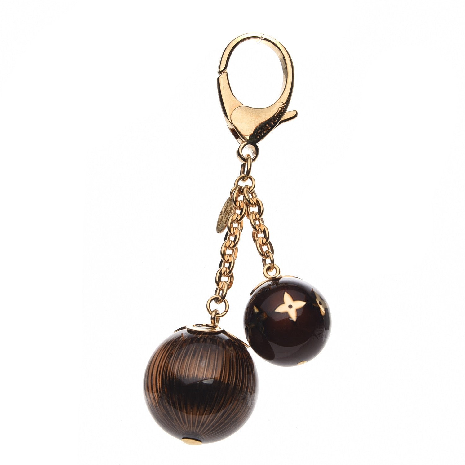Louis Vuitton Fleur Ball Bag Charm Brown 1 of 4