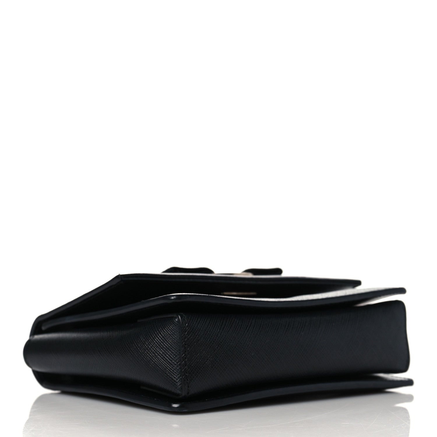 Salvatore Ferragamo Calfskin Vara Bow Mini Bag Black 3 of 9