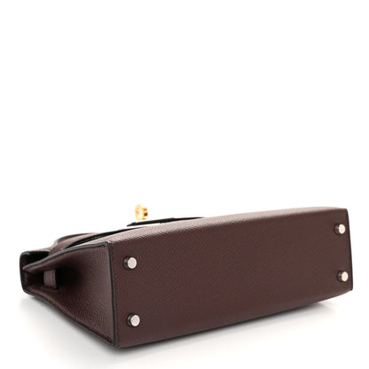 Hermes Epsom Mini Kelly Sellier 20 Rouge Sellier 5 of 13