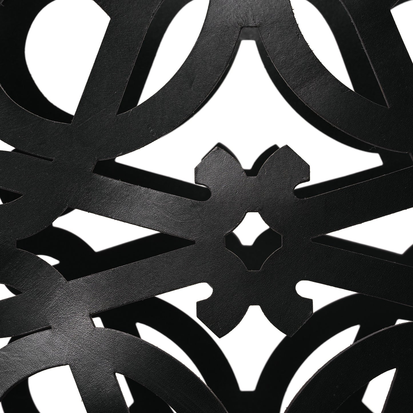 Smooth Calfskin Small Anagram Cutout Tote Black