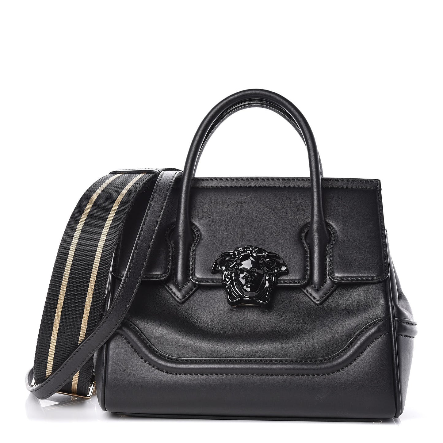 Calfskin Medium Palazzo Empire Bag Black