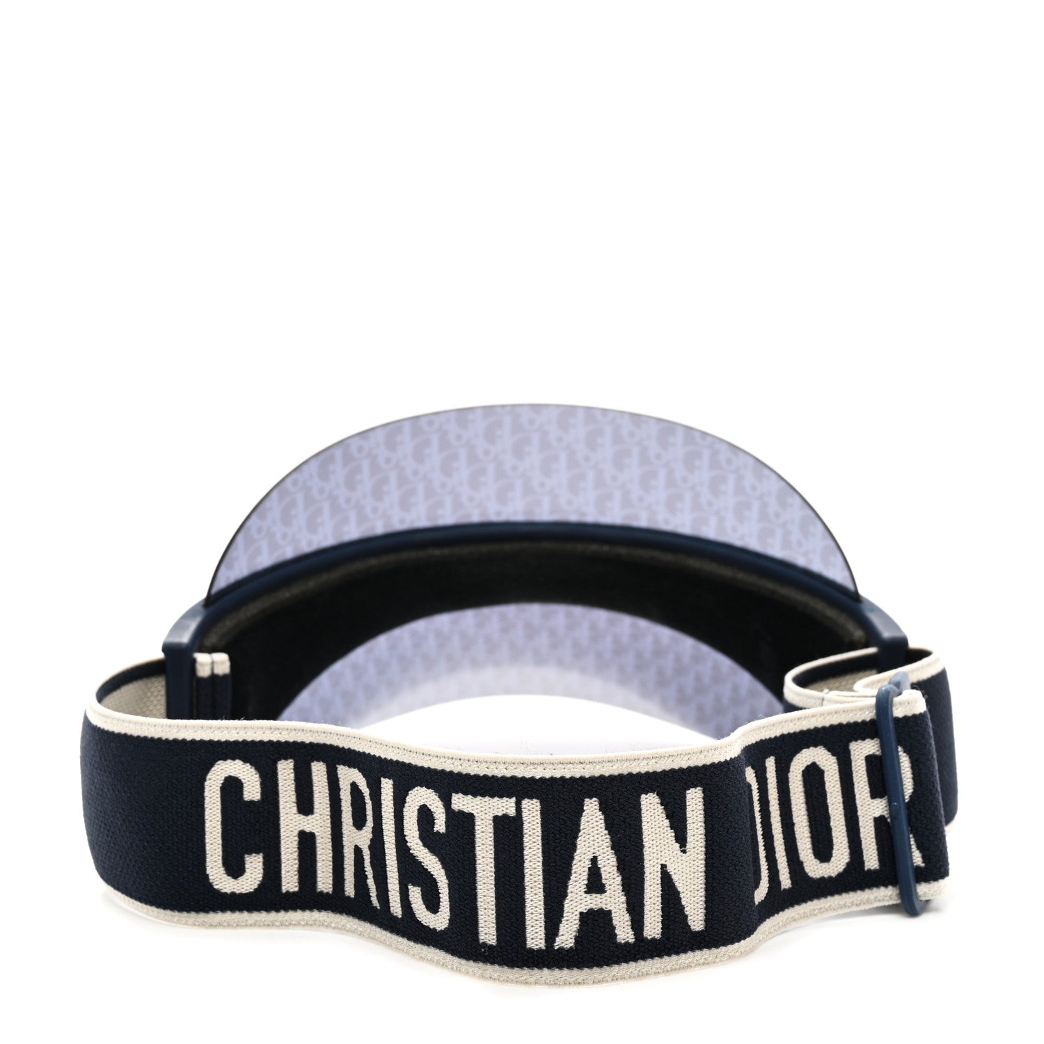Christian Dior Oblique DiorClub V1U Sun Visor Blue 6 of 9