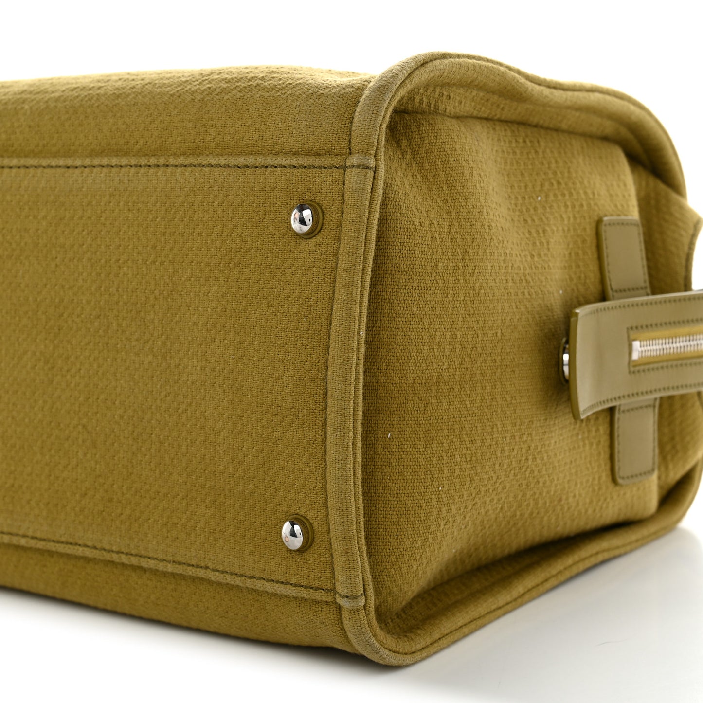 Mixed Fibers Large Deauville Bowling Bag Green