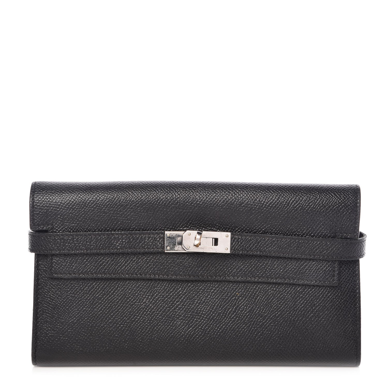 Hermes Epsom Kelly Longue Wallet Black 1 of 9