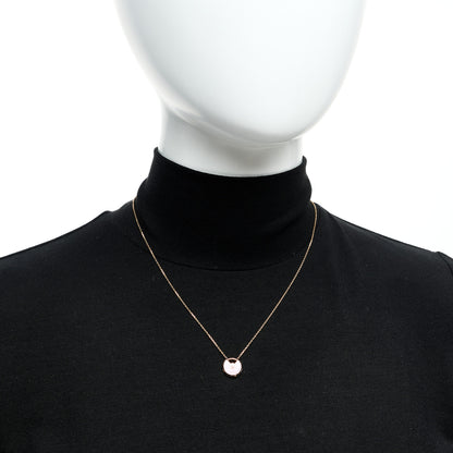 Cartier 18K Pink Gold Diamond Pink Opal XS Amulette de Cartier Pendant Necklace 2 of 5
