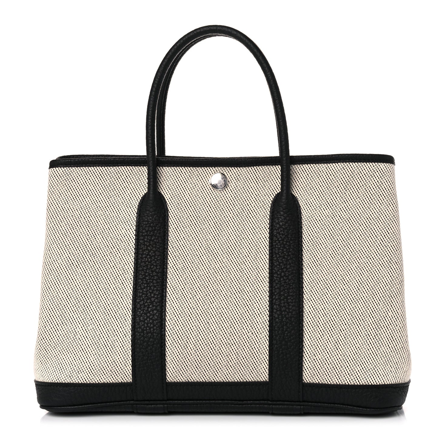 Twill H Negonda Garden Party 30 TPM Tote Ecru Black