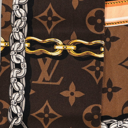 Louis Vuitton Silk Monogram Confidential Bandeau Brown 4 of 4