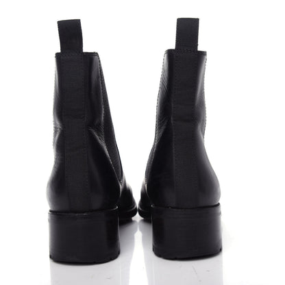Chanel Calfskin Elastic Short Boots 37.5 Black 7 of 10