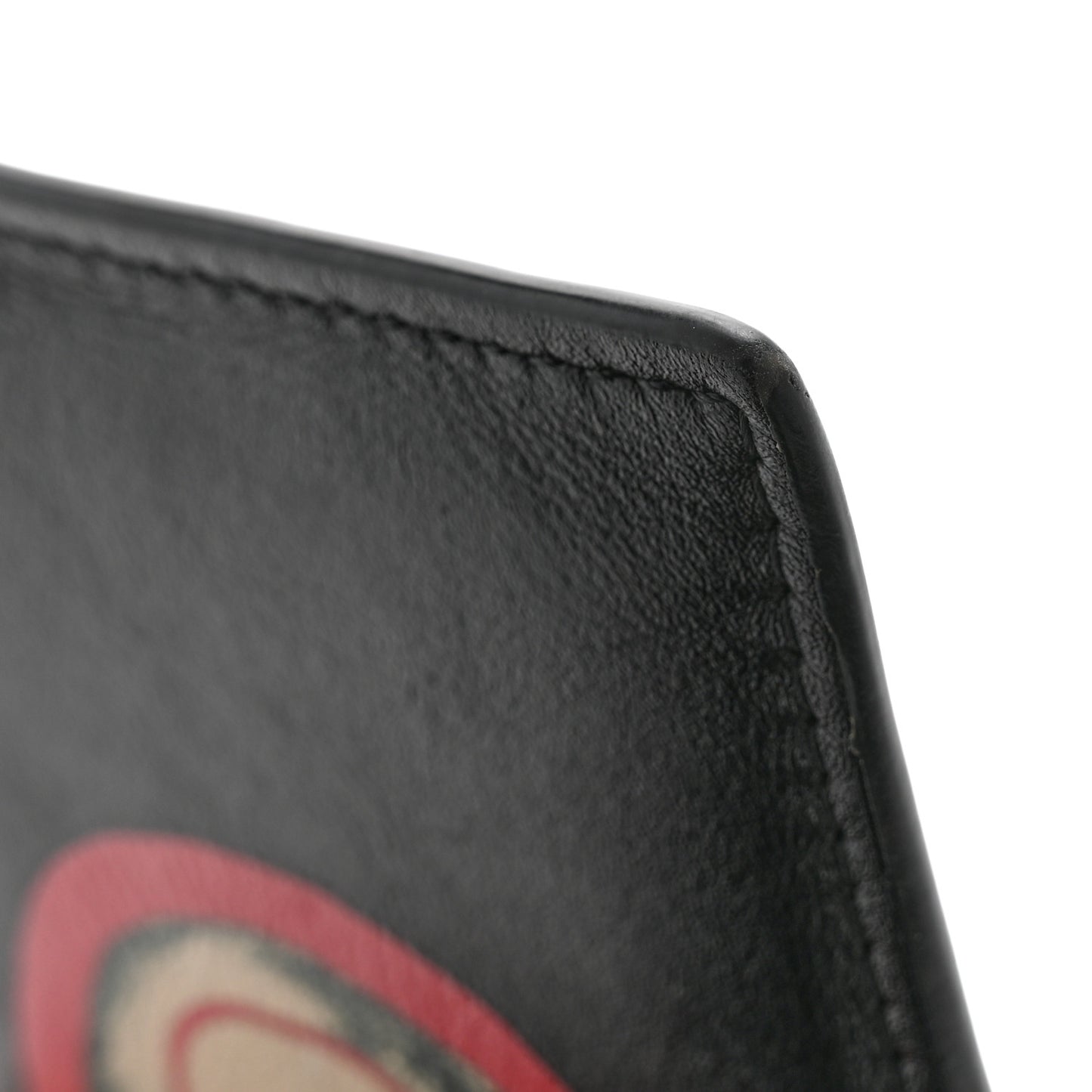 Calfskin Skull Logo Coin Case Card Holder Black