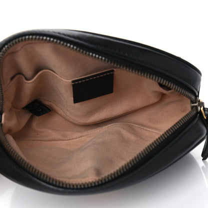 Gucci Calfskin Matelasse GG Marmont Belt Bag 75 30 Black 11 of 11