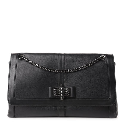 Christian Louboutin Calfskin Large Sweet Charity Shoulder Bag Black 1 of 8
