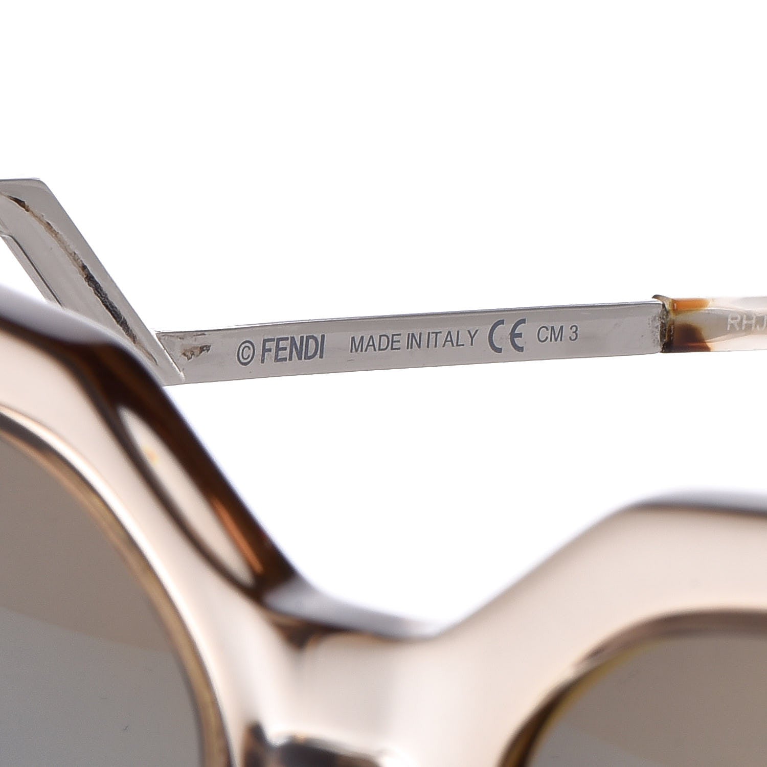 Fendi Iridia Cat Eye Sunglasses FF 0060/S Light Golden 5 of 7