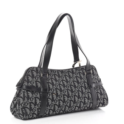 Christian Dior Denim Monogram Charms Shoulder Bag Black 3 of 9