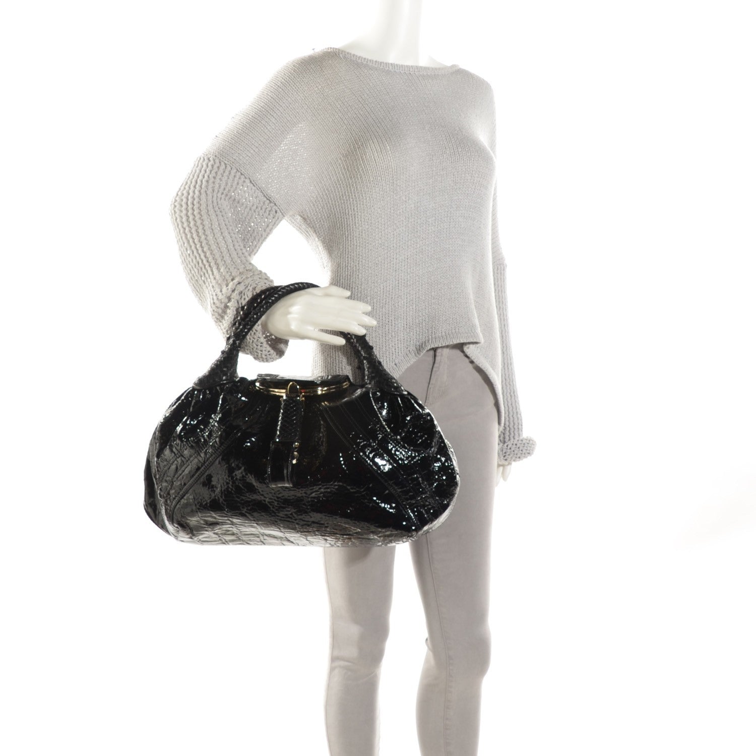 Fendi Crispe Vernice Spy Black 2 of 7