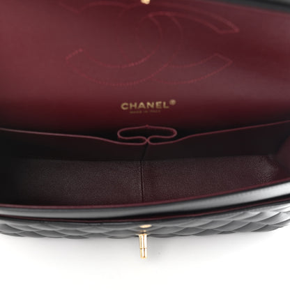 Chanel Lambskin Quilted Jumbo Double Flap Black 5 of 11