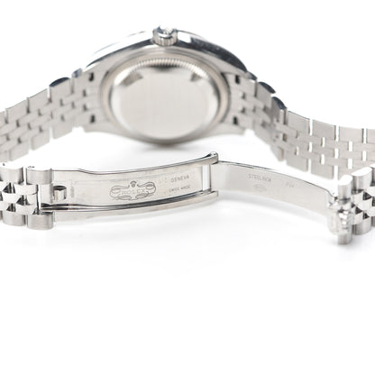 Rolex Stainless Steel 18K White Gold Diamond Mother of Pearl 28mm Oyster Perpetual Datejust Watch 279174 5 of 6