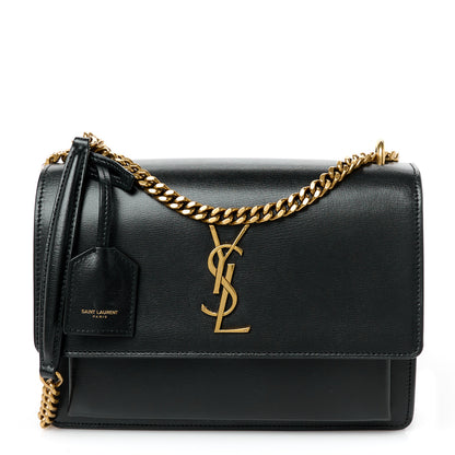 Saint Laurent Calfskin Medium Monogram Sunset Black 1 of 12