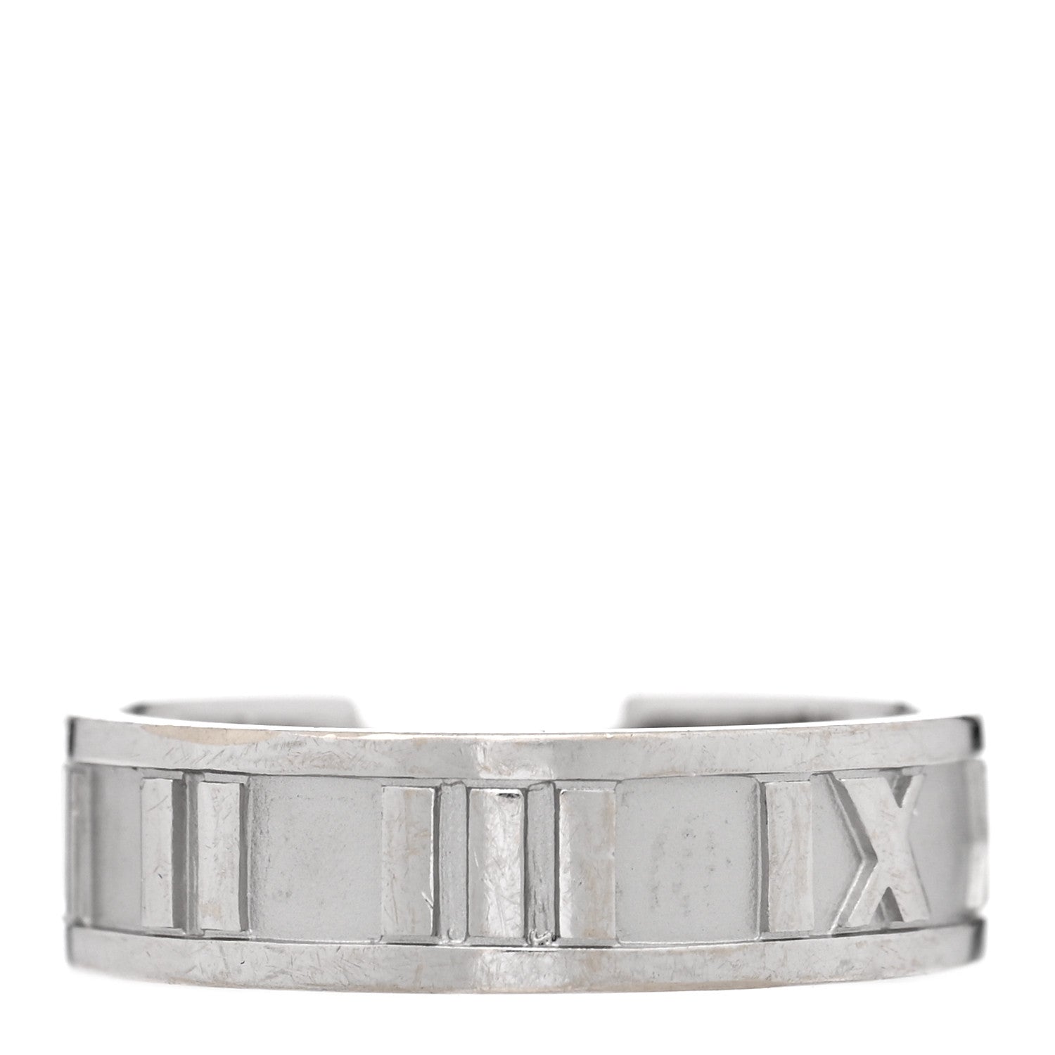 Tiffany 18k White Gold Diamond Atlas Ring 53/6.5 3 of 4