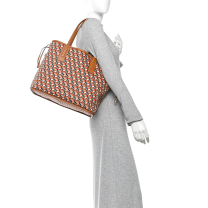 MCM Visetos Medium Reversible Shopper Tote Cognac 2 of 15