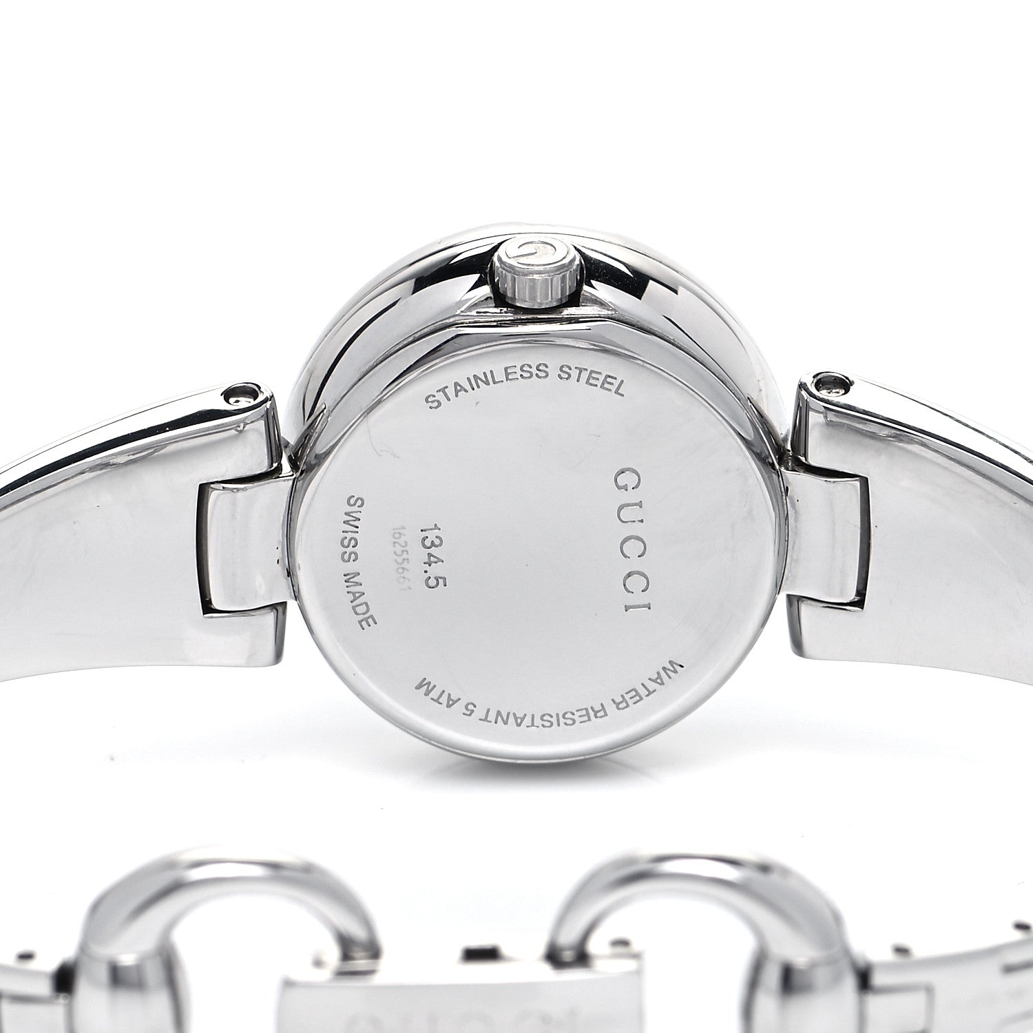 Gucci Stainless Steel Diamond 27mm Guccissima Quartz Watch Black 4 of 4