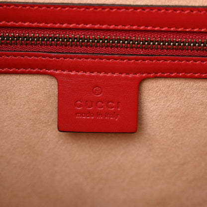Gucci Calfskin Sylvie Web Large Queen Margaret Top Handle Bag Blue Agata Hibiscus Red Mystic White Sugar Pink 6 of 16