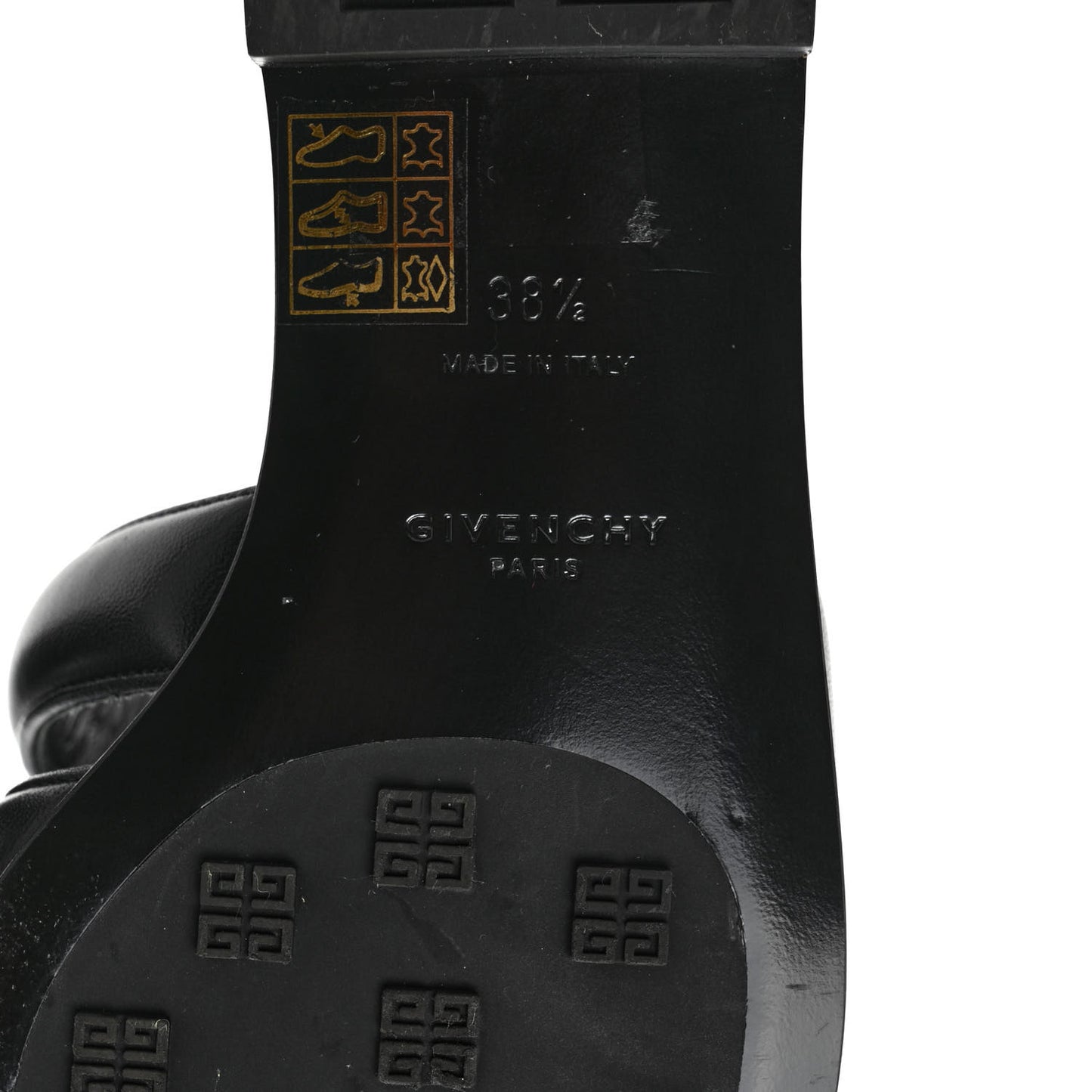 Nappa G Flat Sandals 38.5 Black